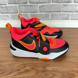 ⭐Nike Team Hustle D 11 GS Youth Basketball Shoes Sz 4Y Orange Sneaker DV8996-001
